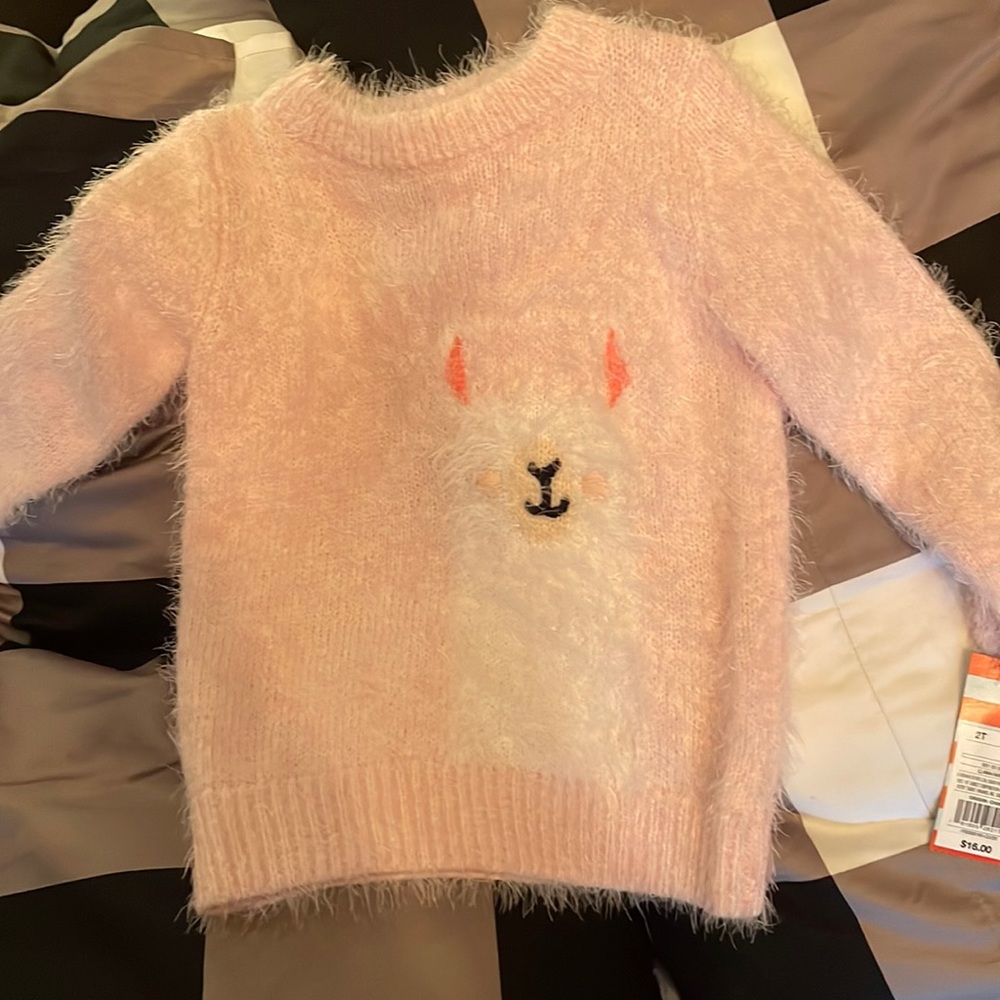 Cat and Jack Fuzzy Sweater-Brand New!